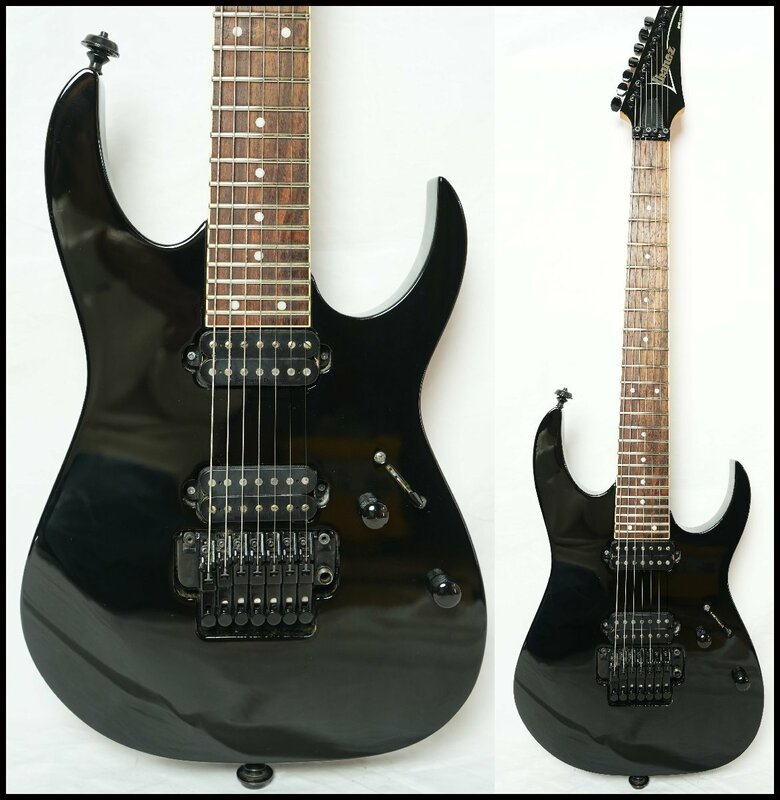 ★Ibanez★RG7320Z BK (改) Seymour Duncanピックアップ搭載 7弦ギター 2011年製 美品★