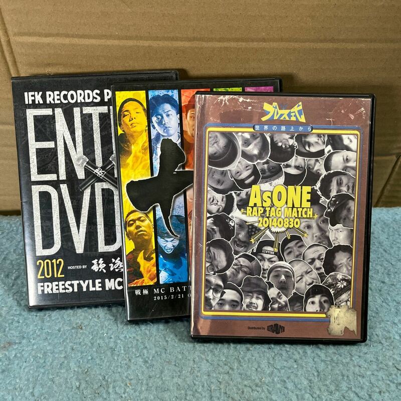 DVD FREESTYLE MC BATTLE 3点セット 戦極MC BATTLE ENTER AsONE Disc フリースタイルラップバトル