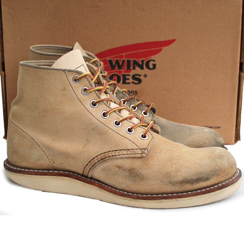 USA製★Red Wing SHOES レッドウィング★6inch CLASSIC ROUND 8D=26 8167 ホーソーン アビリーン スウェード メンズ p i-656