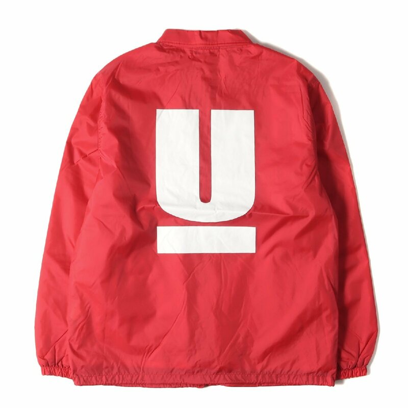 新品 UNDERCOVER アンダーカバー ジャケット サイズ:M Uロゴ ナイロン コーチジャケット レッド 赤 アウター ブルゾン 上着