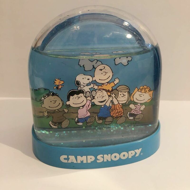 SNOOPY スヌーピー CAMP SNOOPY スノードーム スノーグローブ おもちゃ 置物 雑貨 インテリア ビンテージ