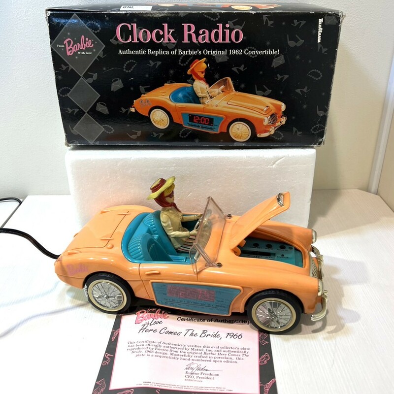 ヴィンテージ 1996 MATTEL Barbie Clock Radio REplica 1962 TeleMania バービー クロックラジオ 復刻版 TB1401