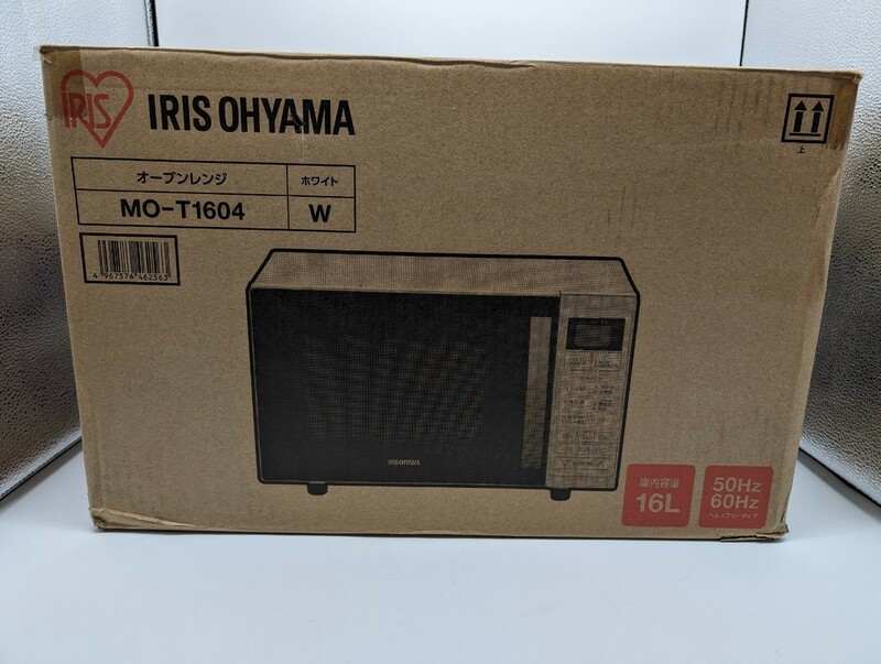 動作品 IRIS OHYAMA アイリスオーヤマ オーブンレンジ 2021年製 16L ターンテーブル MO-T1604-W ホワイト 電子レンジ WHITE 白