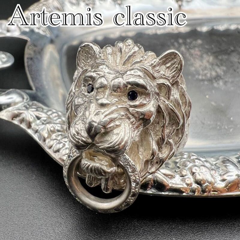 Artemis classic アルテミスクラシック　ライオン　シルバー　リング　指輪　silver 刻印　ジャガー　ドアノッカー　ライオンノッカー