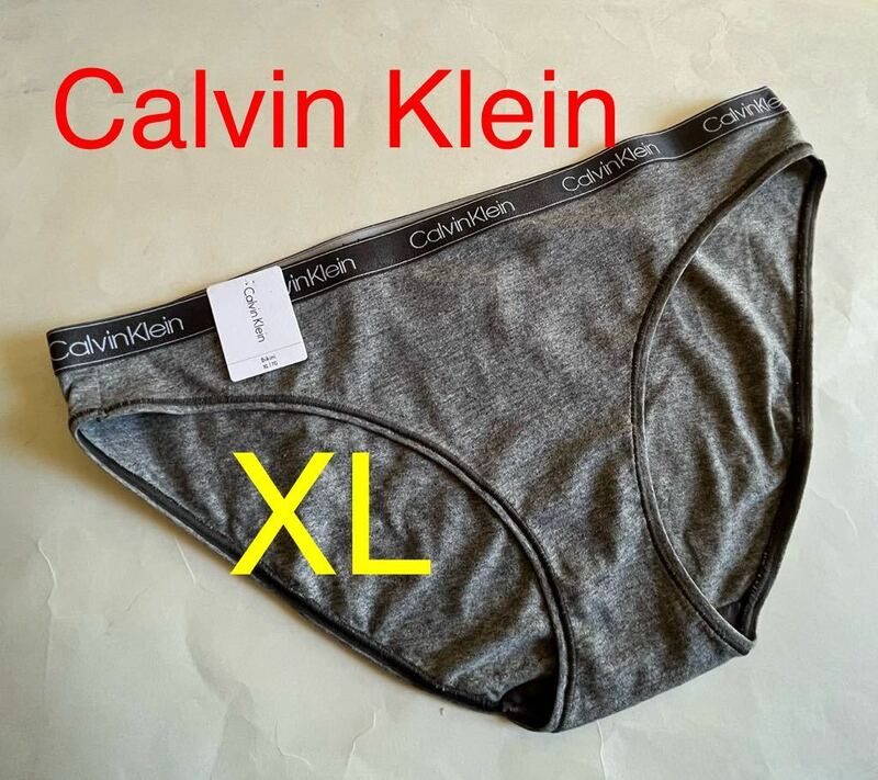 【送料無料】新品★2 Calvin Klein カルバンクライン ビキニ ショーツ XL（日本サイズLL～３L位）gray fe