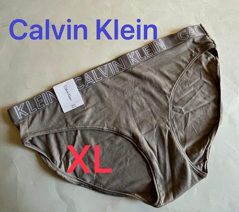 【送料無料】新品★4 Calvin Klein カルバンクライン ビキニ ショーツ XL（日本サイズLL～３L位）グレー fe
