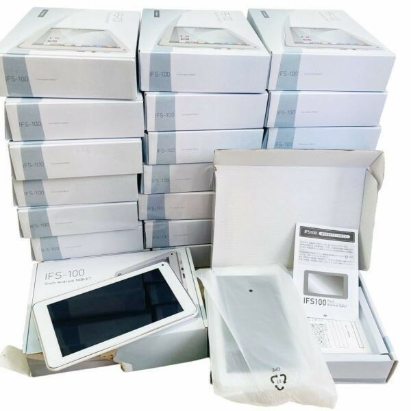 C12027 タブレット Android 6 ホワイト IFS-100 7inch 23台 まとめ売り パッド 電子機器 現状品