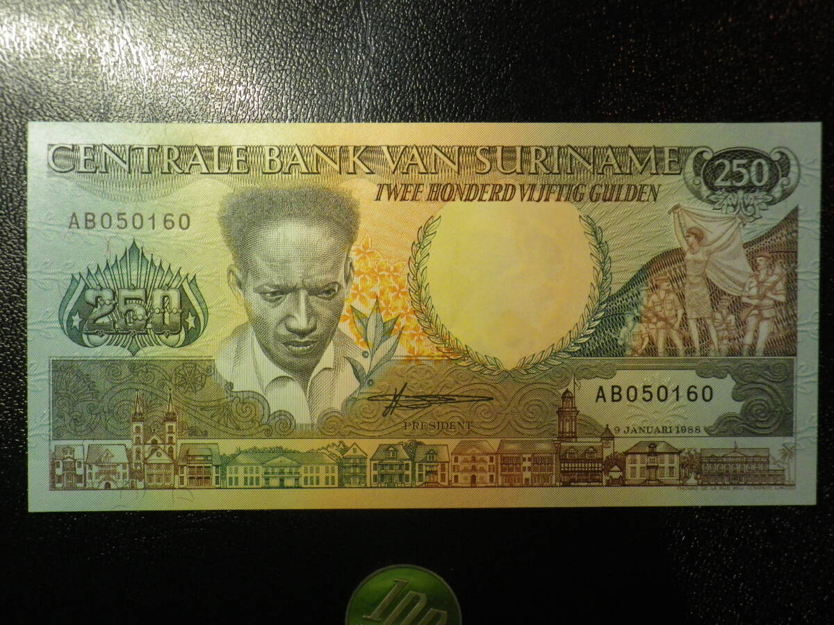  スリナム 1988年 250Gulden 未使用 p-134