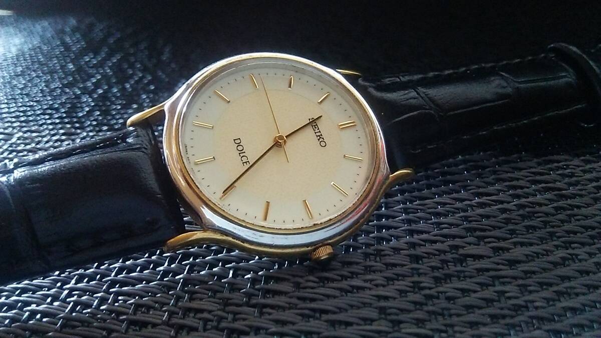 ★[◆]SEIKO DOLCE/ドルチェ メンズ ゴールド クオーツ