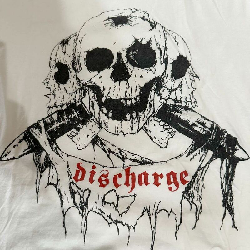 DISCHARGE Tシャツ 貴重 GISM GAUZE LIP CREAM S.O.B GBH EXPLOITED CRASS CHAOS UK DISORDER CHAOTIC DISCHORD 80s パンク ヴィンテージ