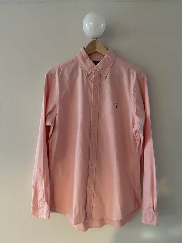 【新品】POLO RALPH LAUREN ポロラルフローレン アイコニック オックスフォード シャツ CLASSIC FIT サイズ:M 色:ピンク