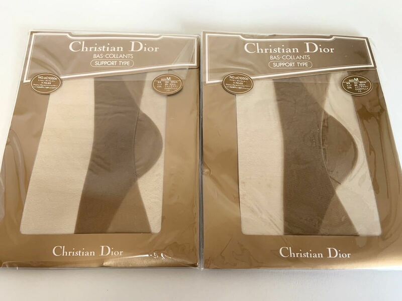未使用 Christian Dior クリスチャンディオール パンティストッキング 2点セット サイズM サポートタイプ パンスト