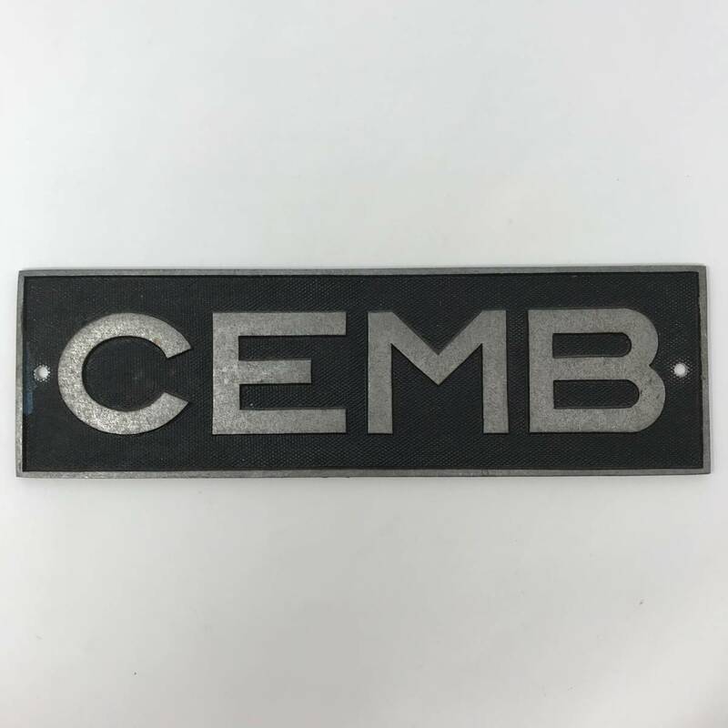 CEMB イタリア製 ホイールバランサー ネームプレート 30年以上前品 阿部商会 チェンブ