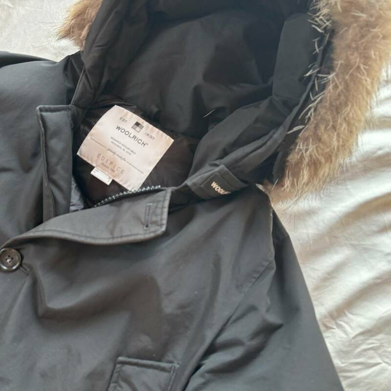 【WOOLRICH／ウールリッチ】エディフィス別注 アークティックパーカ 60/40クロス　NEW ARCTIC PARKA WOCPS2944 コヨーテ 黒 S（Ｍ位）