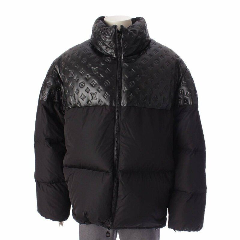 【ルイヴィトン】Louis Vuitton　23AW メンズ オーバーサイズ パッファージャケット ダウン 1ABZFJ ブラック 48 【中古】201517