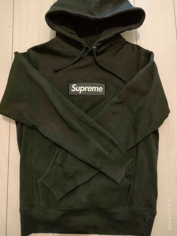 Supreme Box Logo Hooded Sweatshirt Black S ボックスロゴ パーカー 黒 初期 美品 シュプリーム