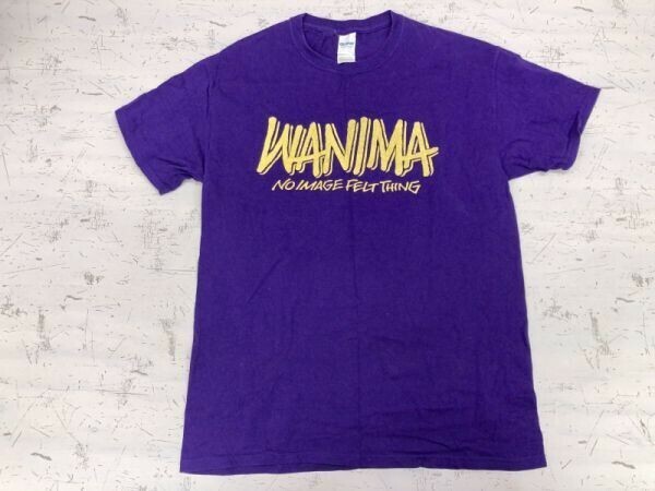 ワニマ WANIMA 邦楽 バンド ロック パンク 半袖Tシャツ カットソー メンズ バックプリント有 M 紫