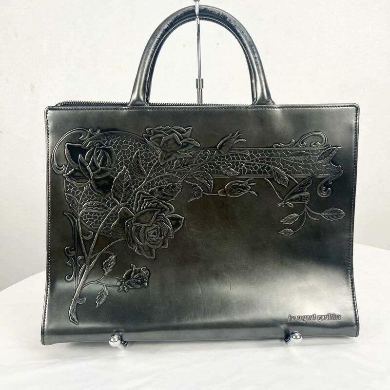 vintage Jean Paul Gaultier ヴィンテージ　ジャンポールゴルチェ　レザー　ハンドバッグ　鞄