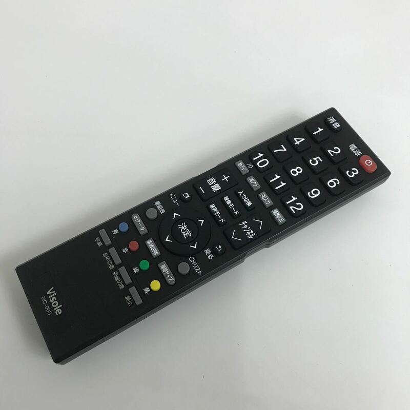 18204 visole テレビリモコン RC-003