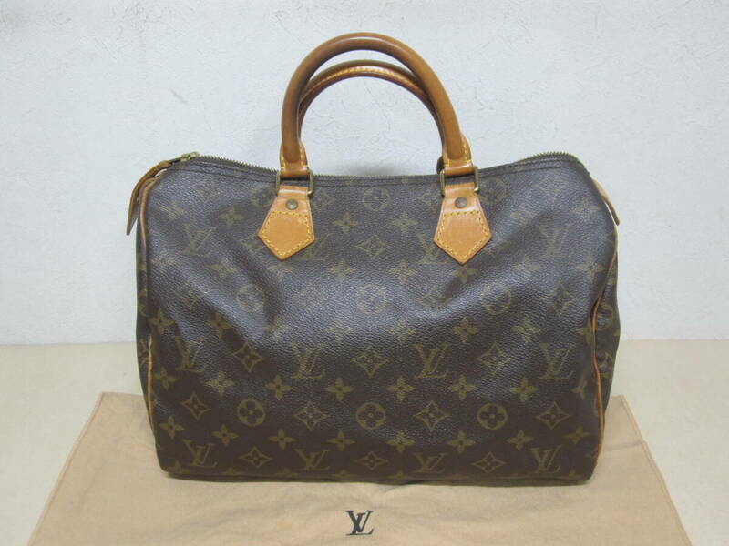 本物・中古・ルイヴィトン Louis Vuitton モノグラム スピーディ30 ハンドバッグ M41526