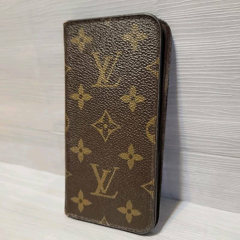 2172 即決 LOUIS VUITTON ルイヴィトン M63444 モノグラム フォリオ iPhone X/XS 対応 アイフォンケース スマホケース ブラウン系