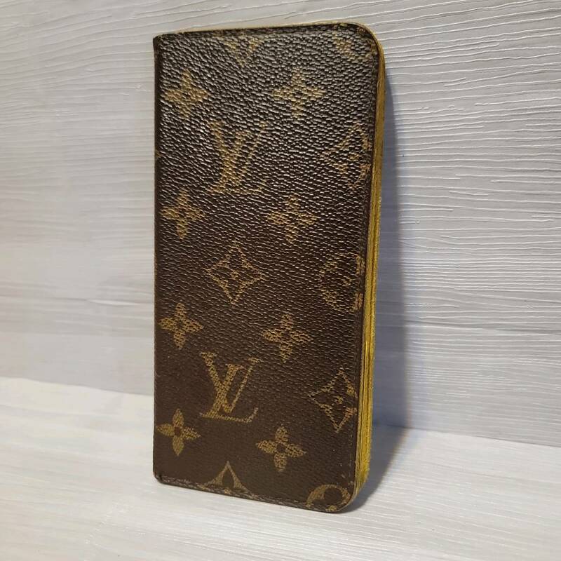 2175 即決 LOUIS VUITTON ルイヴィトン モノグラム フォリオ iPhone 7Plus 8Plus 対応 アイフォンケース スマホ カバー イエロー系