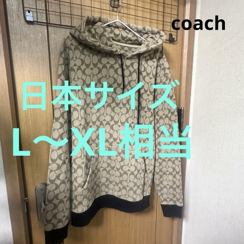 coach モノグラム　スウェットパーカー