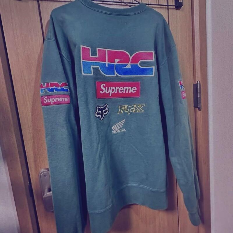 Supreme 19FW/Honda Fox Racing Crewneck