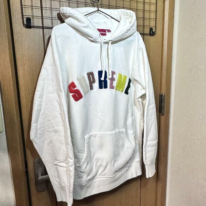 Supreme Patent/Chenille Arc Logo Hooded