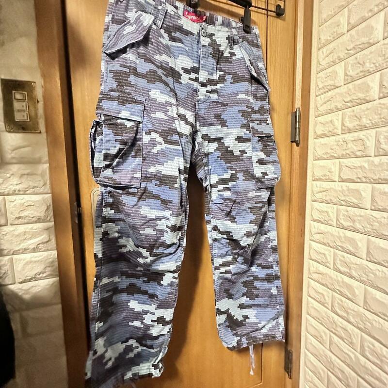 Supreme Cargo Pant Tan Camo Box Logo