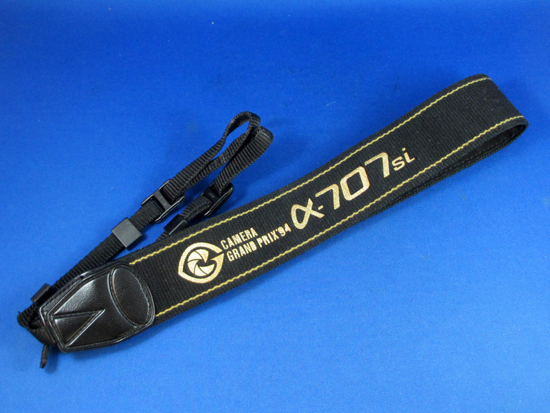 MINOLTA α-707si カメラグランプリ受賞記念ストラップ '94 CAMERA GRANDPRIX 金文字刺繍 使用感極僅かな美品 クリックポスト発送