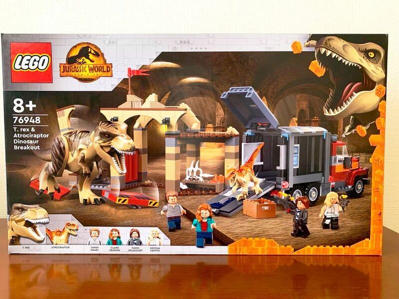 新品　未開封　レゴ 76948 LEGO T-レックスとアトロキラプトルの大脱走 ジュラシック・ワールド　廃盤品　正規品
