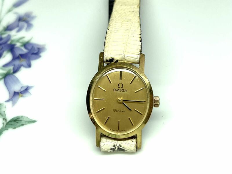 庄MZp199 OMEGA オメガ　レディース　腕時計　手巻き　稼働　確認済み