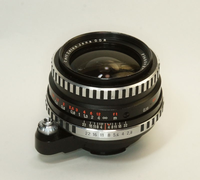 ドイツ製 Carl Zeiss Jena Flektogon 2.8/35 Exakta 105N-189 ゼブラ 銀文字 70年代 後期