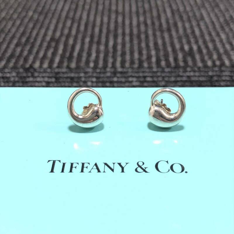 【ティファニー】基準内 TIFFANY&Co. ピアス エターナルサークル シルバー925 幅1.1cm イヤリング メンズ レディース 送料370円