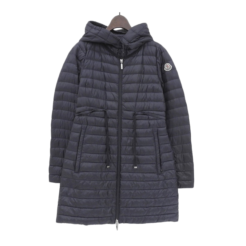 モンクレール BARBEL GIUBBOTTO スプリング ロング ダウンコート 49312 99 53048 レディース ネイビー MONCLER 中古 【アパレル・小物】