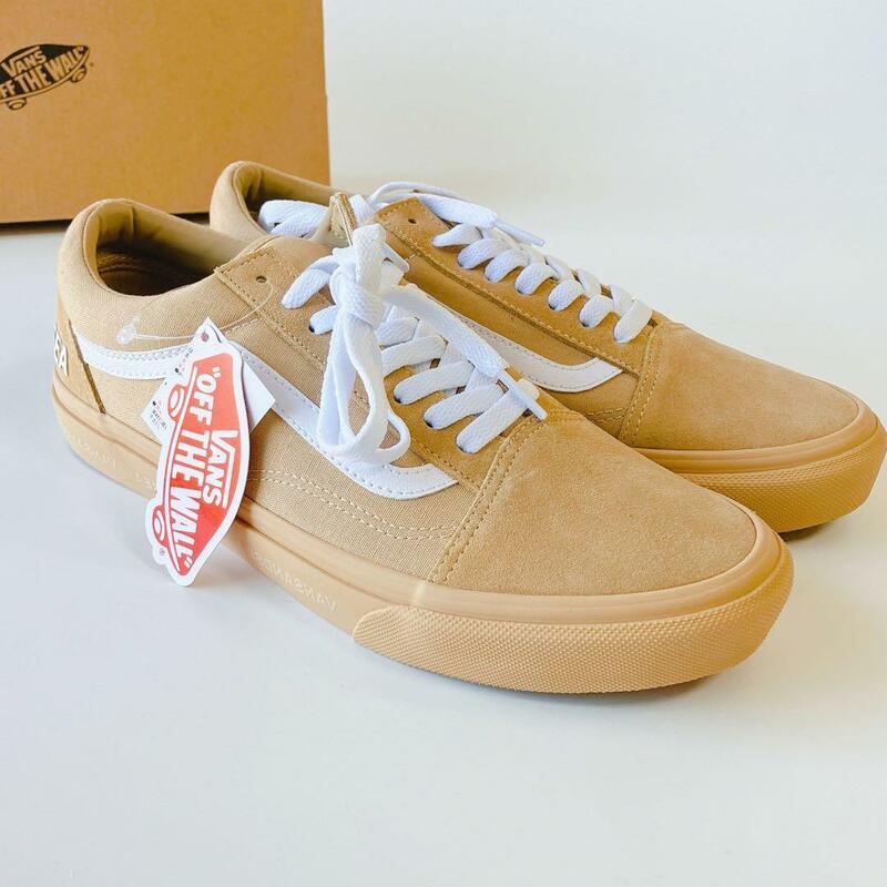 限定WIND AND SEA バンズ vans ウィンダンシーWDS OLD SKOOL オールドスクール メンズ＆レディース スニーカー ベージュ 27〜27.5cm