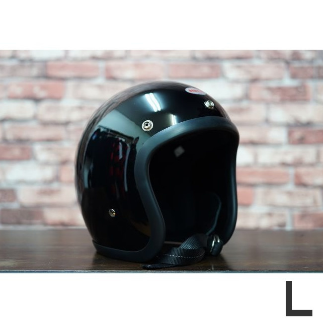 OCEAN BEETLE「LAC」ブラック　サイズ：L　（装飾用 オーシャンビートル ビンテージ ジェット ヘルメット