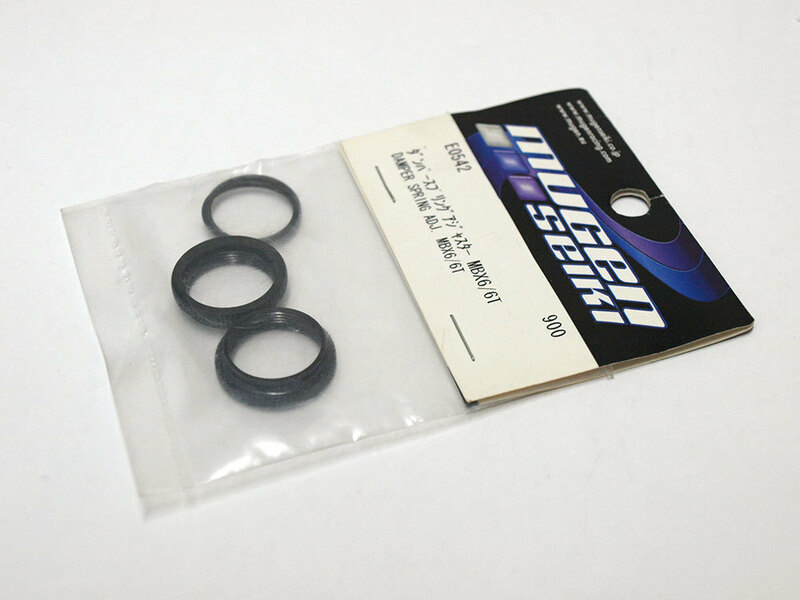 【M1226】無限精機 E0542 ダンパー スプリング アジャスター MBX6/6T 新品（ムゲン MUGEN GP スペア オプション RC ラジコン 希少 N002）