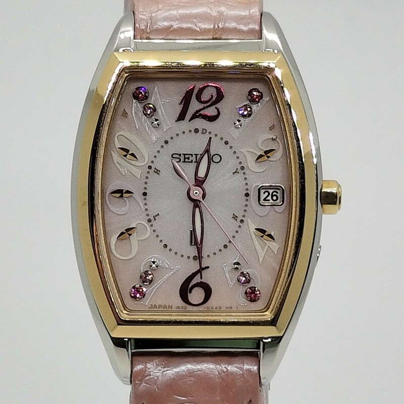 【美品】SEIKOセイコールキアSSVW116桜限定モデル箱保付レディース腕時計