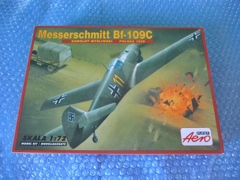 プラモデル エアロ Aero 1/72 メッサーシュミット Bf-109C Messerschmitt Bf-109C 未組み立て 昔のプラモ 海外のプラモ