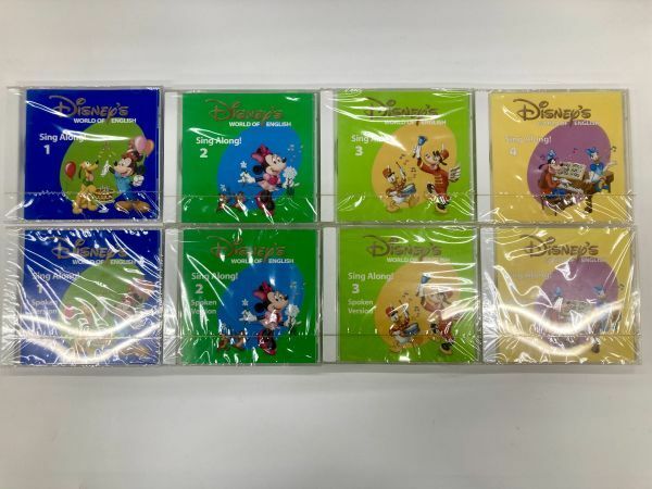 C9257 未開封 CD 8枚セット Sing Along Disney ディズニー WORLD OF ENGLISH ワールドオブイングリッシュ 英語教材