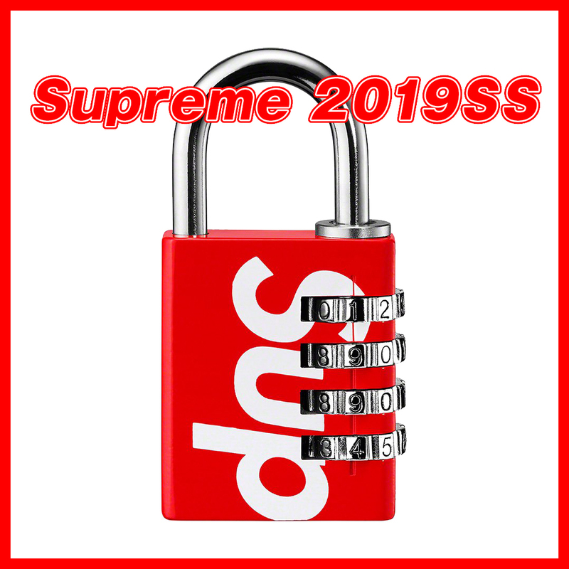 622　Supreme/MasterLock Numeric Combination Lock 赤　シュプリーム　マスターロック　コンビネーションロック　赤