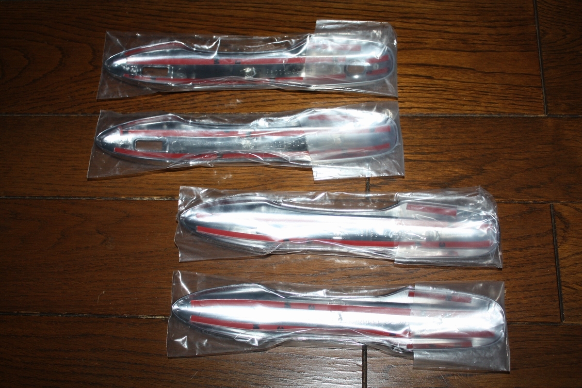 ドアハンドルカバー AB033-01 1台分 プリウス50系 プリウスPHV 新品 未使用 メッキ 送料無料 送料込み