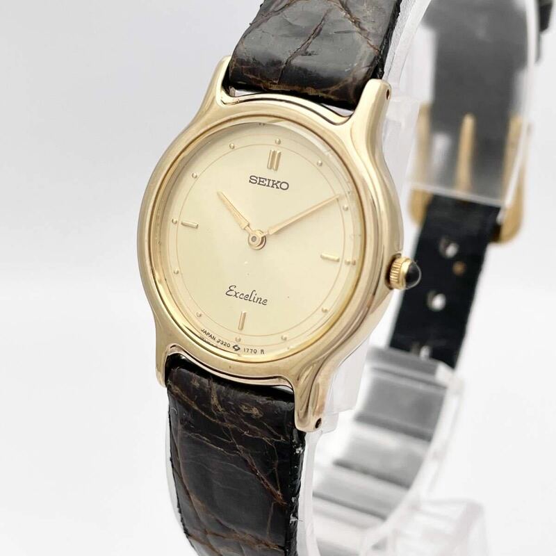 SEIKO セイコー exceline エクセリーヌ SGP30 腕時計 ウォッチ クォーツ quartz 金 ゴールド P41