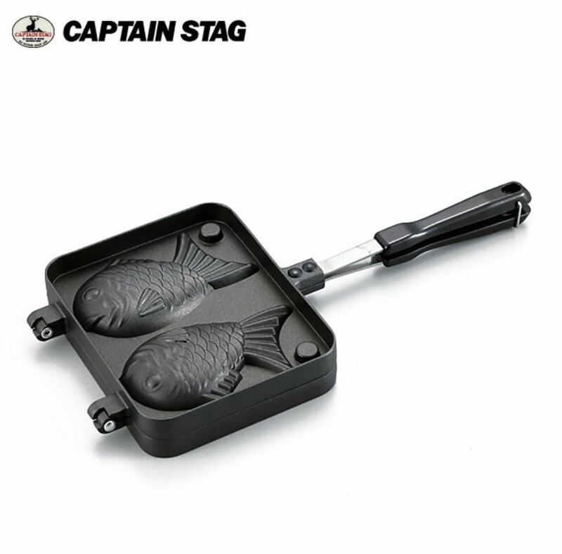 新品 CAPTAIN STAG キャプテンスタッグ キャスト アルミ たい焼き器 料理 調理器具 キャンプ アウトドア クッキング スイーツ taiyaki 和