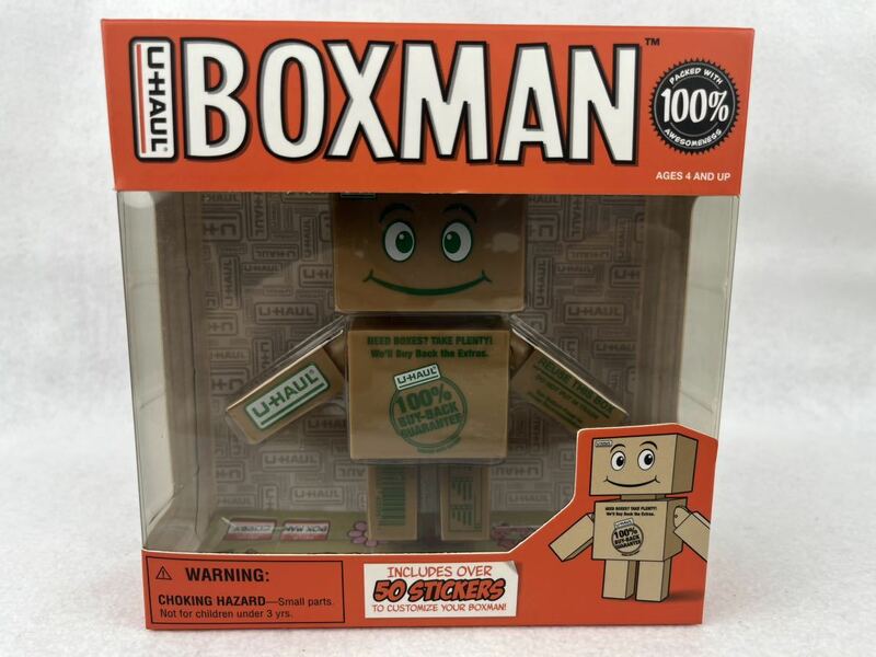 U-HAUL BOXMAN ユーホール　ボックスマン　引越しの必需品ダンボールのU-HAULキャラクター！