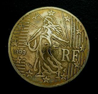 ◆在庫処分◆外貨コイン コンチョ EU欧州連合[フランス]50ユーロセント直径24mm/ラスト1点