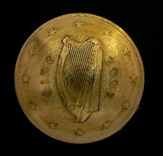 ◆在庫処分◆外貨コイン コンチョ EU欧州連合[アイルランド]50ユーロセント直径24mm/ラスト1点