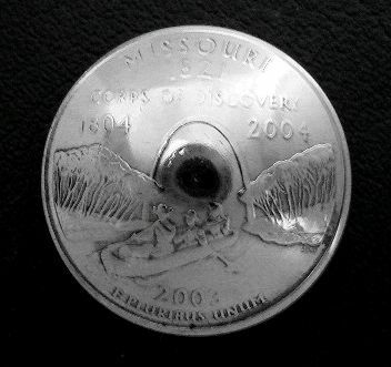 ◆在庫処分◆外貨コイン コンチョ アメリカ25セント[ミッソーリ州]直径24mm/ラスト1点